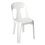 White Moulded Plastic Chair